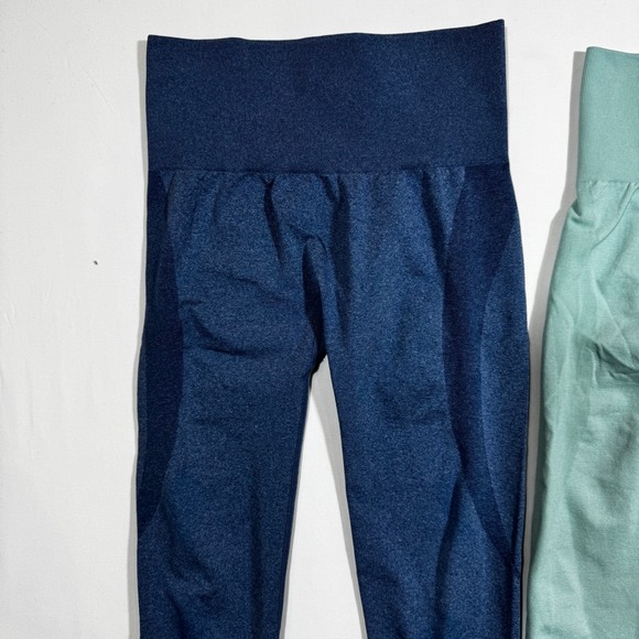 NVGTN Mid Rise Contour Seamless Compression Leggings S Set of 2 Yoga Workout Gym - Picture 3 of 8